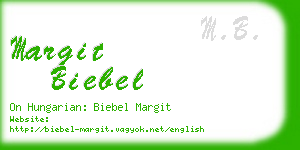 margit biebel business card